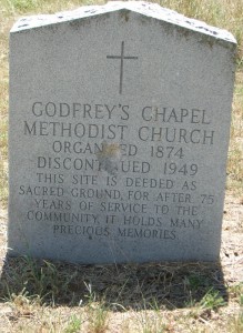 Godfrey's Chapel Place Marker